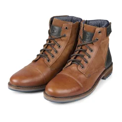 Men Bullboxer Lace Up Boots*Ankle Boots Tan/Cognac 791I85508Dcobksu