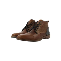 Men Bullboxer Lace Up Boots*Ankle Boots Tan/Cognac 681K50108Agecgsu