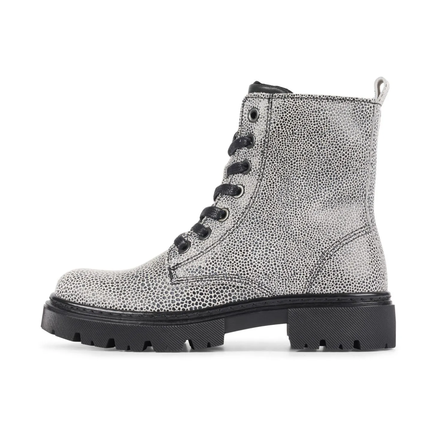 Kids Bullboxer Boots*Boots Black/White Ajs500E6L_Whibkb