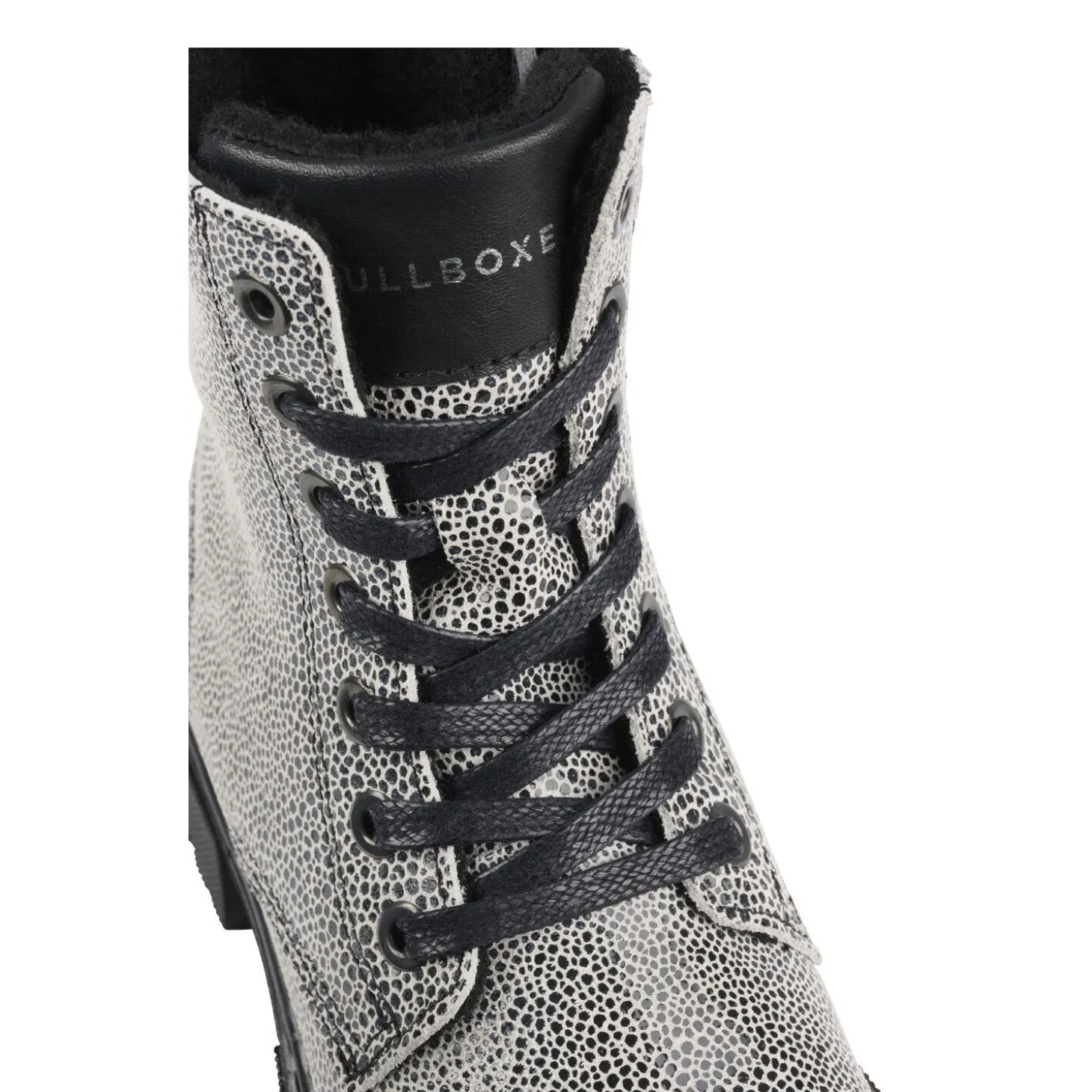 Kids Bullboxer Boots*Boots Black/White Ajs500E6L_Whibkb