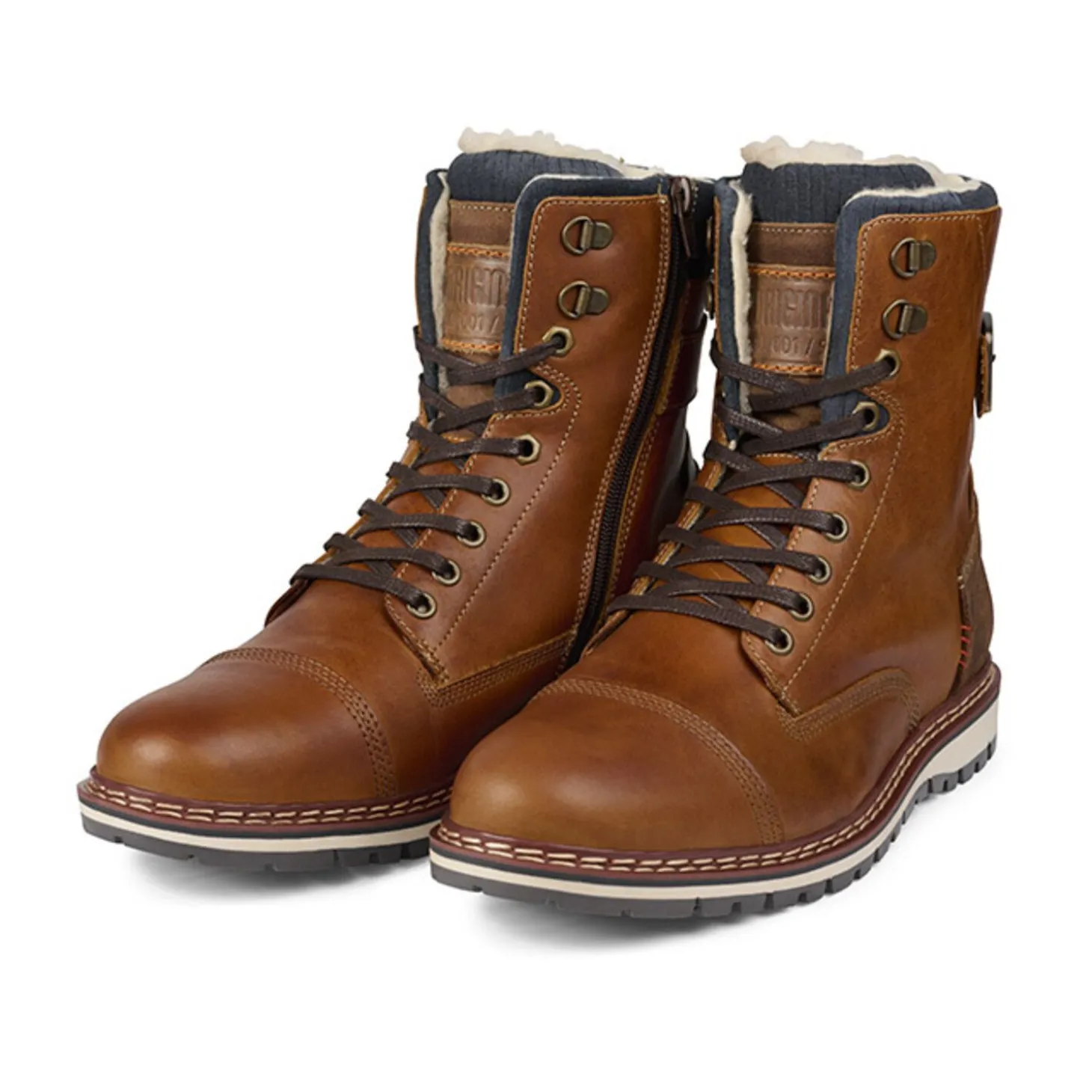 Men Bullboxer Lace Up Boots*Boots Cognac 877K85850Atanosu