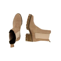 Women Bullboxer High Heel Boots*Chelsea Boots Beige/Taupe 677501E6L_Lttptd