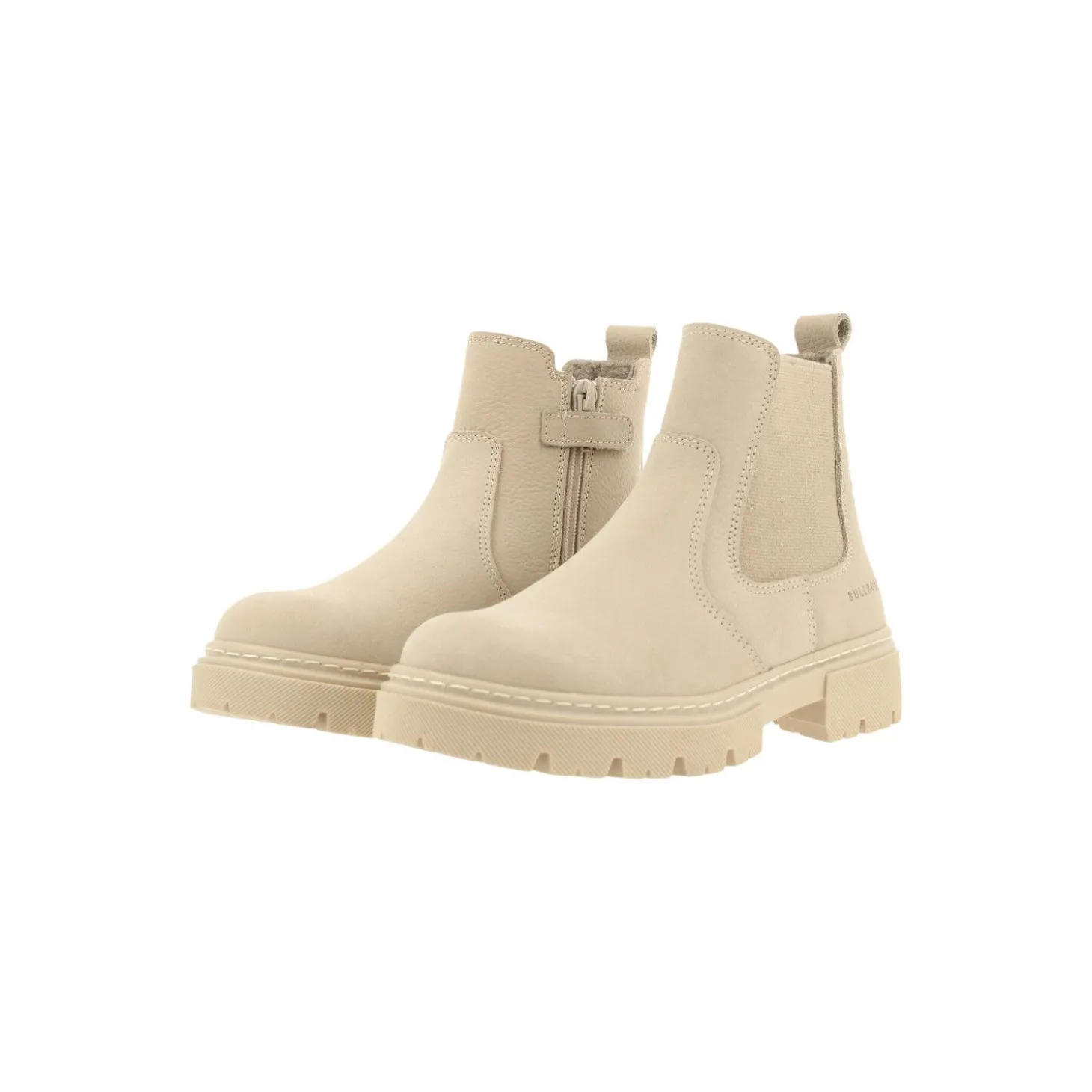 Kids Bullboxer Boots*Chelsea Boots Beige/Taupe Ajs502E6L_Cokikb
