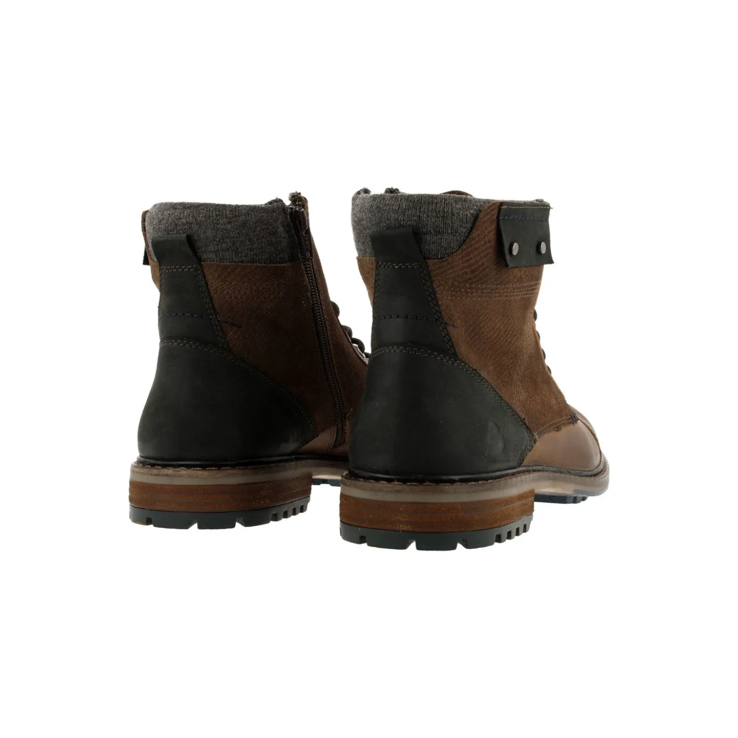 Men Bullboxer Sporty Lace Ups*Lace Up Brown/Black 791I85508Ddbbksu