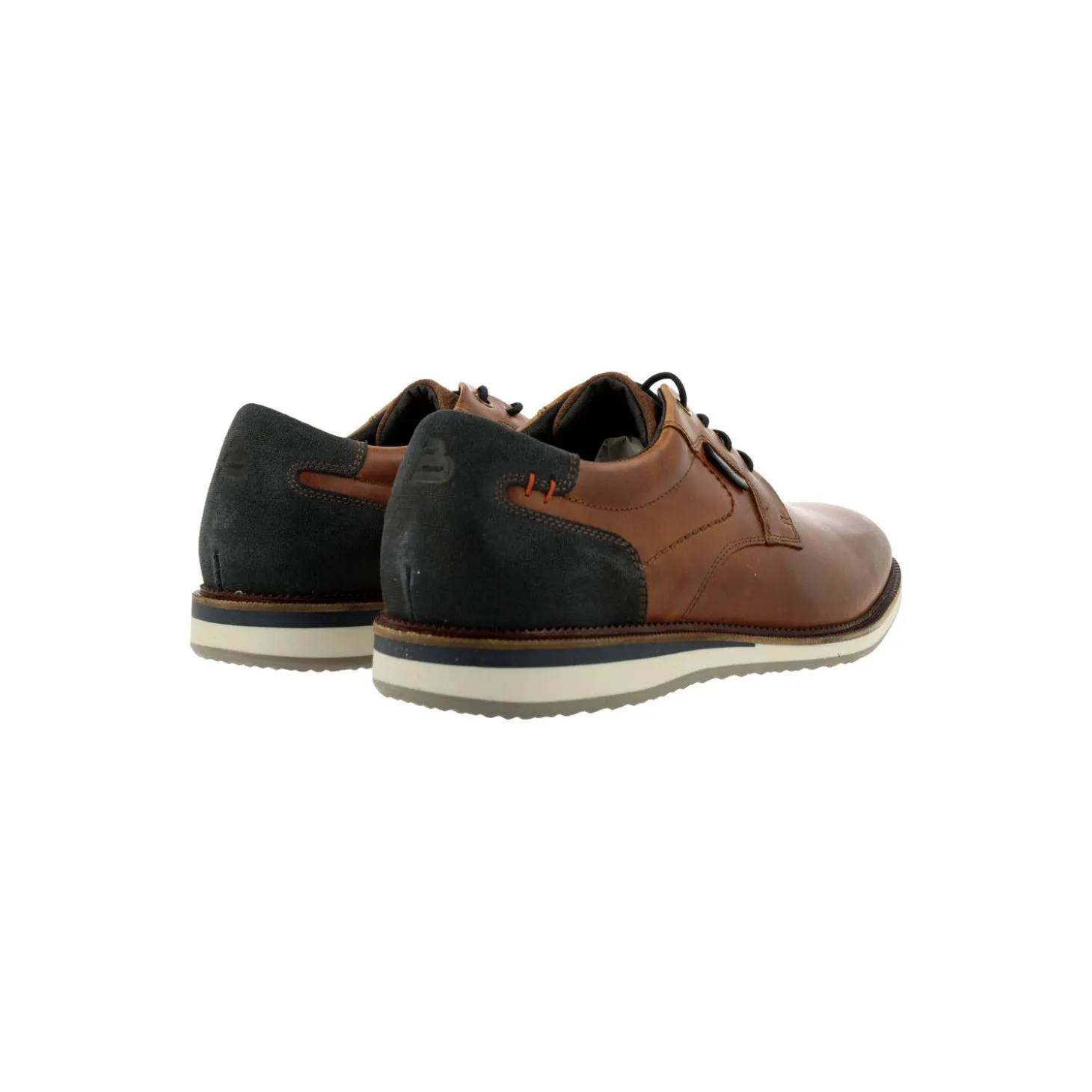 Men Bullboxer Classic Lace Ups*Lace Up Cognac/Navy 633K21101Aconasu