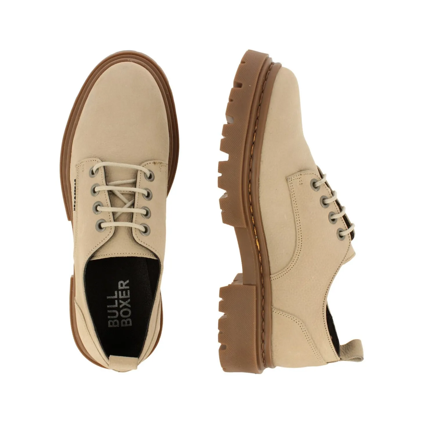 Women Bullboxer Lace Up Shoes*Lace-Up Beige/Taupe 610001E5L_Cokitd