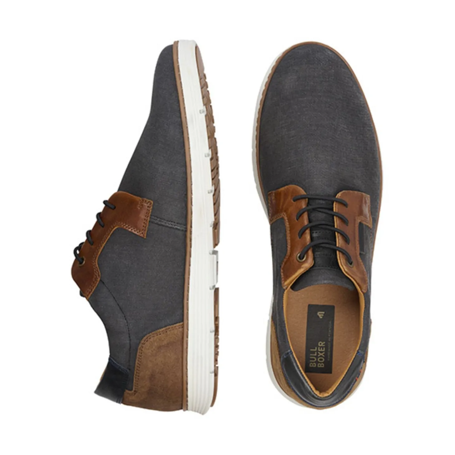 Men Bullboxer Sporty Lace Ups*Lace-Up Black 628K21101Ct059Su
