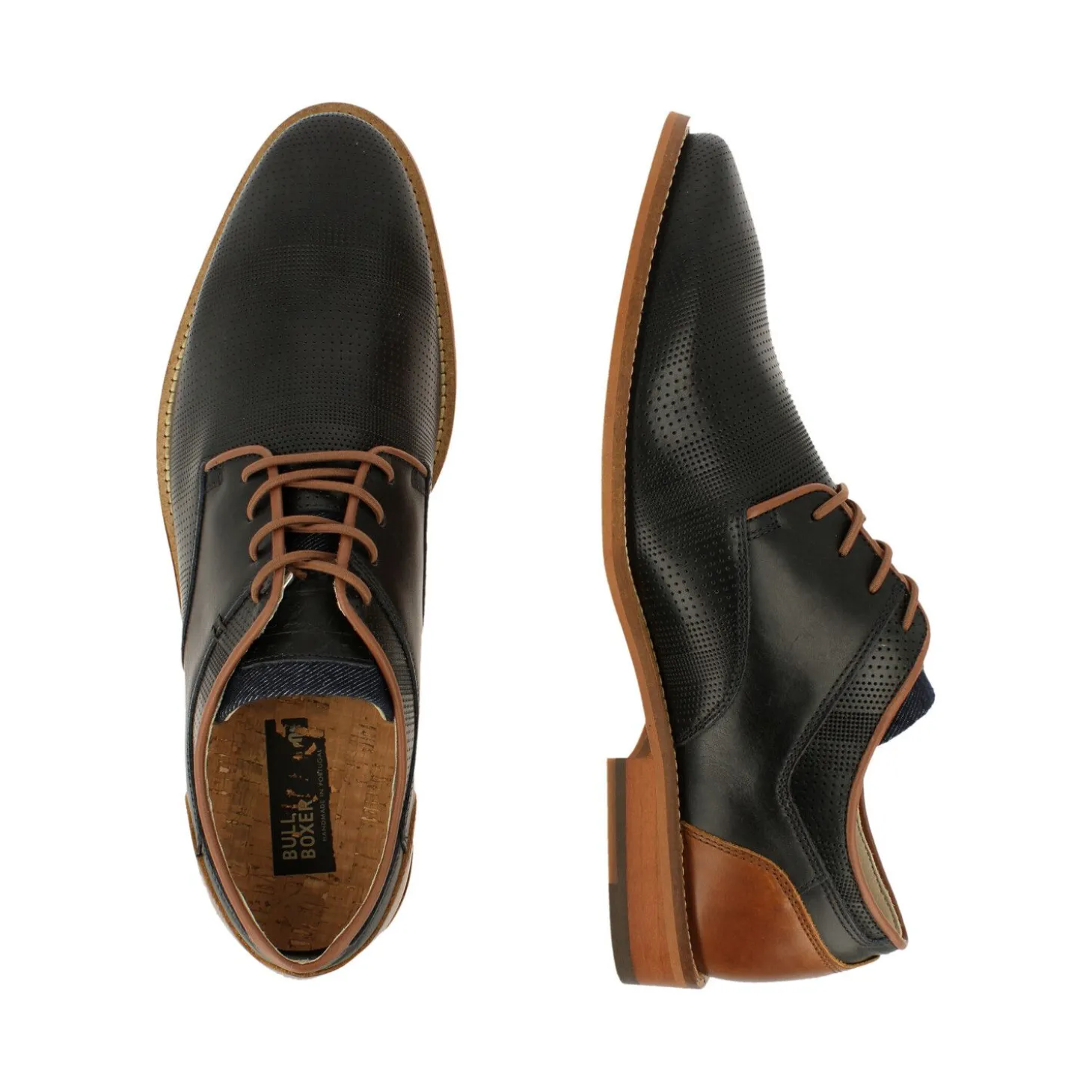 Men Bullboxer Classic Lace Ups*Lace-Up Blue 674K25935Hnvccsu