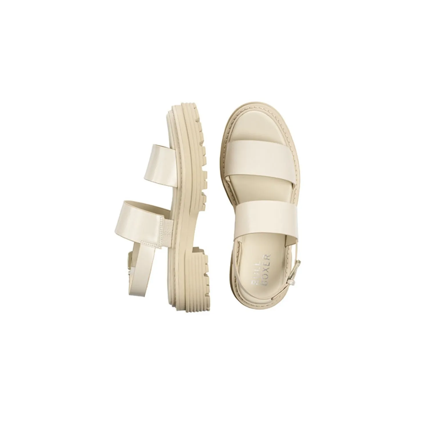 Women Bullboxer Sandals*Plateau Sandal Offwhite 171000F2S_Putttd