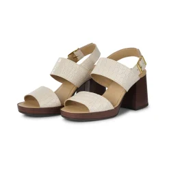 Women Bullboxer Sandals*Sandal With Heel Offwhite 256001E2L_Cremtd