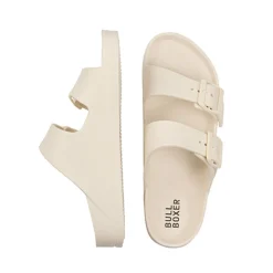 Women Bullboxer Flat Mules*Slides Offwhite 002000F1S_Ofwhtd