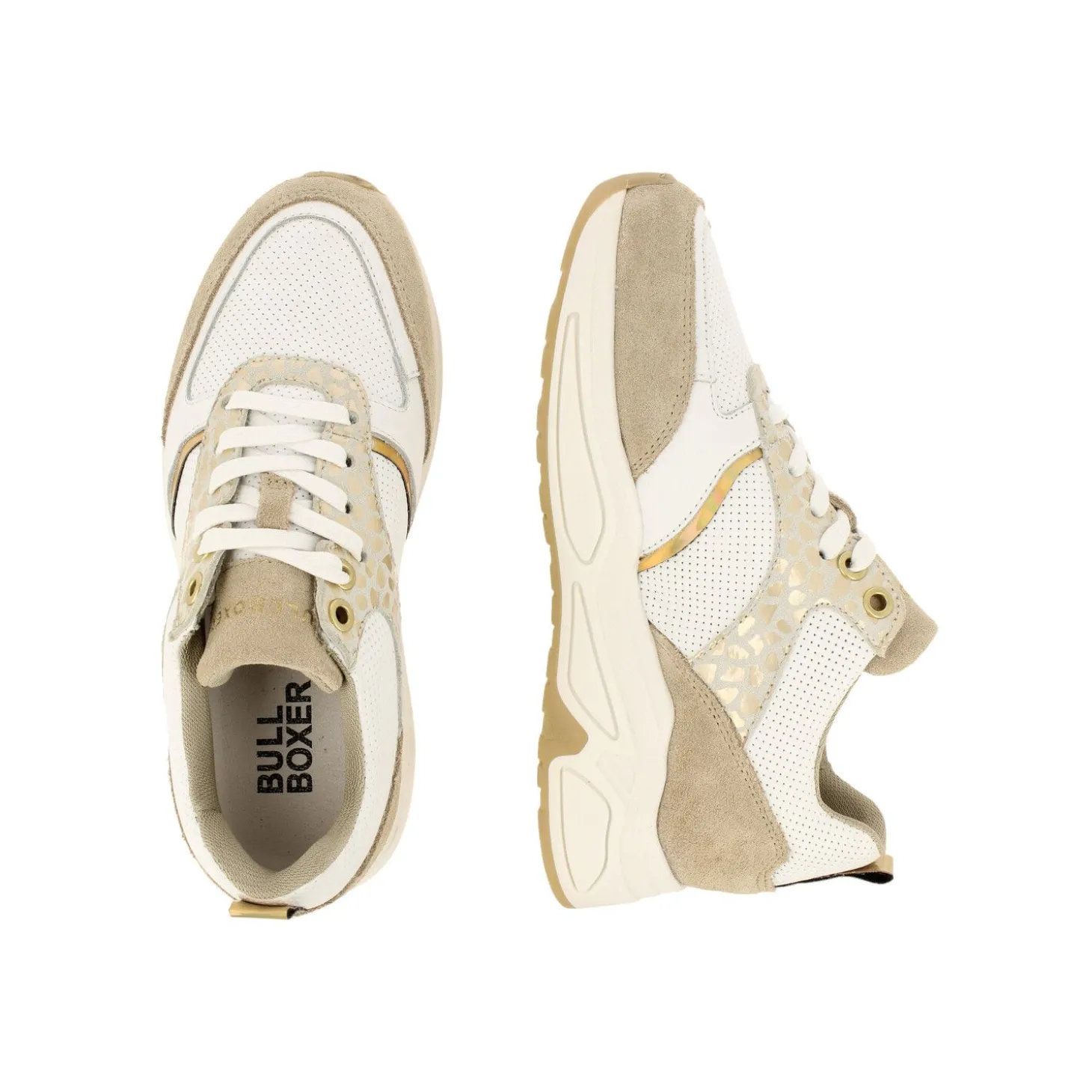 Kids Bullboxer Sneakers*Sneaker Beige Awj000E5L_Almdkb
