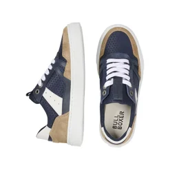 Kids Bullboxer Sneakers*Sneaker Beige-Navy Aop009E5L_Benykb