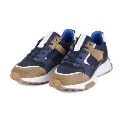 Kids Bullboxer Sneakers*Sneaker Beige-Navy Atp001E5Labenykb