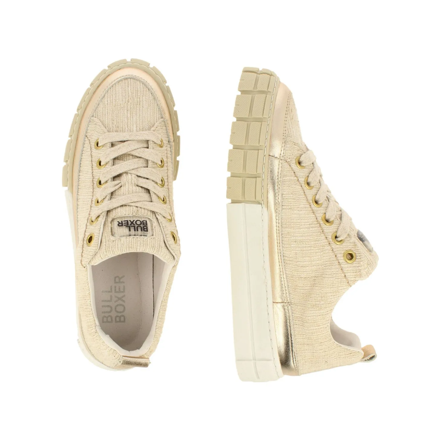 Women Bullboxer Sneaker Low*Sneaker Gold 803002E5Taplwttd