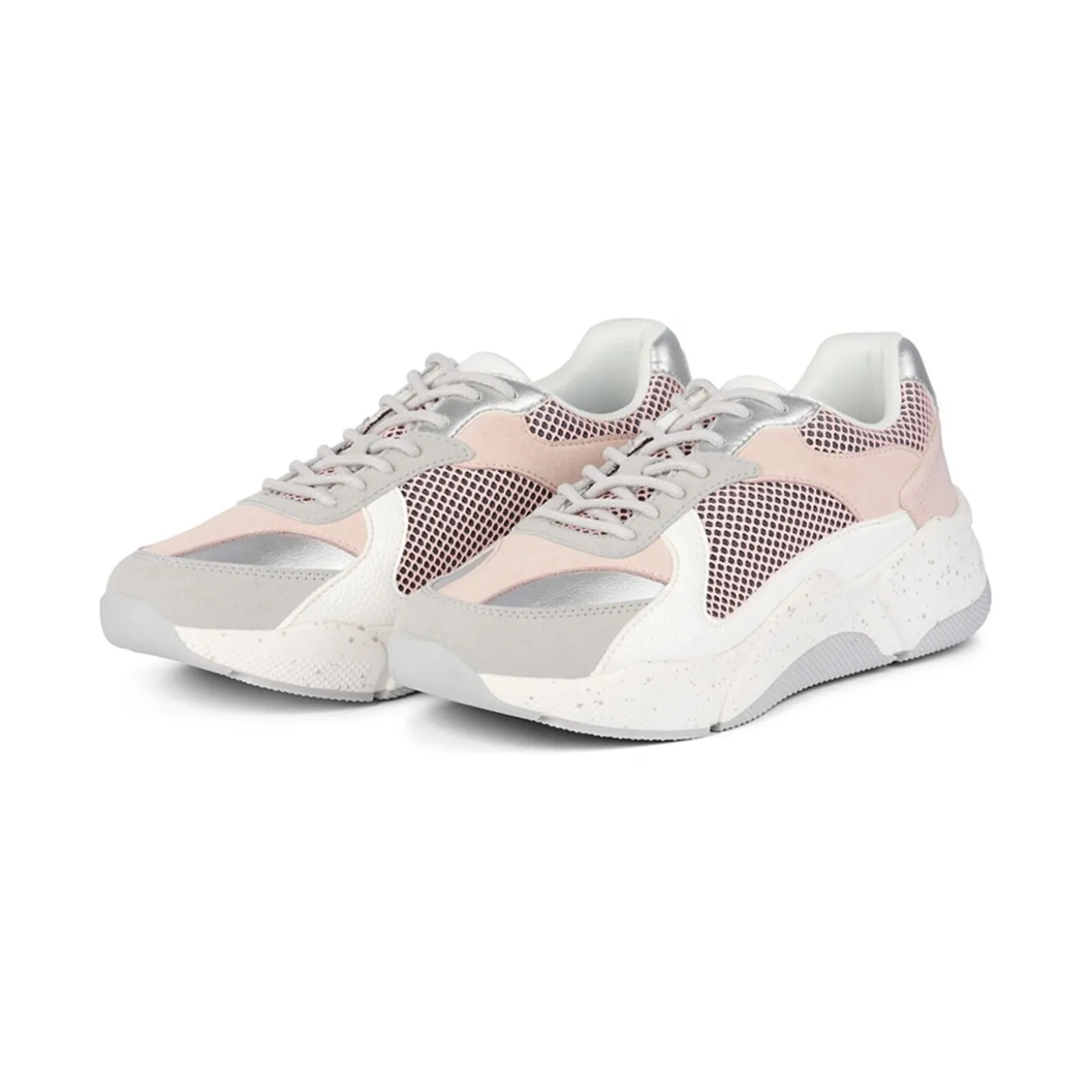 Women Bullboxer Sneaker Low*Sneaker Light Grey/Pink 077034F5S_Lgpntd