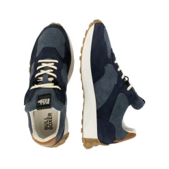 Men Bullboxer Sneaker Low*Sneaker Low Blue/Tan 170P21384Abluesu