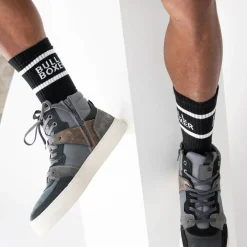 Men Bullboxer Socks*Socks Men Black/Black 2-Pack