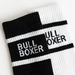 Men Bullboxer Socks*Socks Men Black/White 2-Pack
