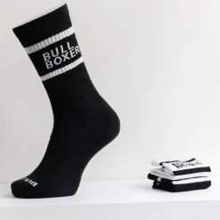 Men Bullboxer Socks*Socks Men Black/White 2-Pack