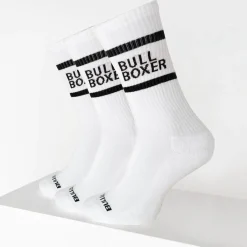 Men Bullboxer Socks*Socks Men White 3-Pack