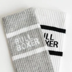 Women Bullboxer Socks*Socks Women White/Grey 2-Pack