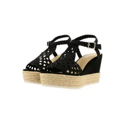 Women Bullboxer Wedge Pumps*Wedge Sandal Black 195034F2T_Bksttd