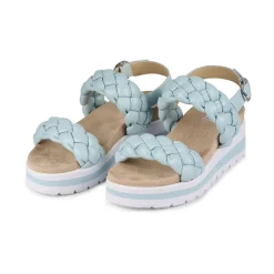 Women Bullboxer Wedge Pumps*Wedge Sandal Blue 078035F2S_Seastd