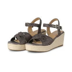 Women Bullboxer Wedge Pumps*Wedge Sandal Gun Metal 268013F2T_Gunntd