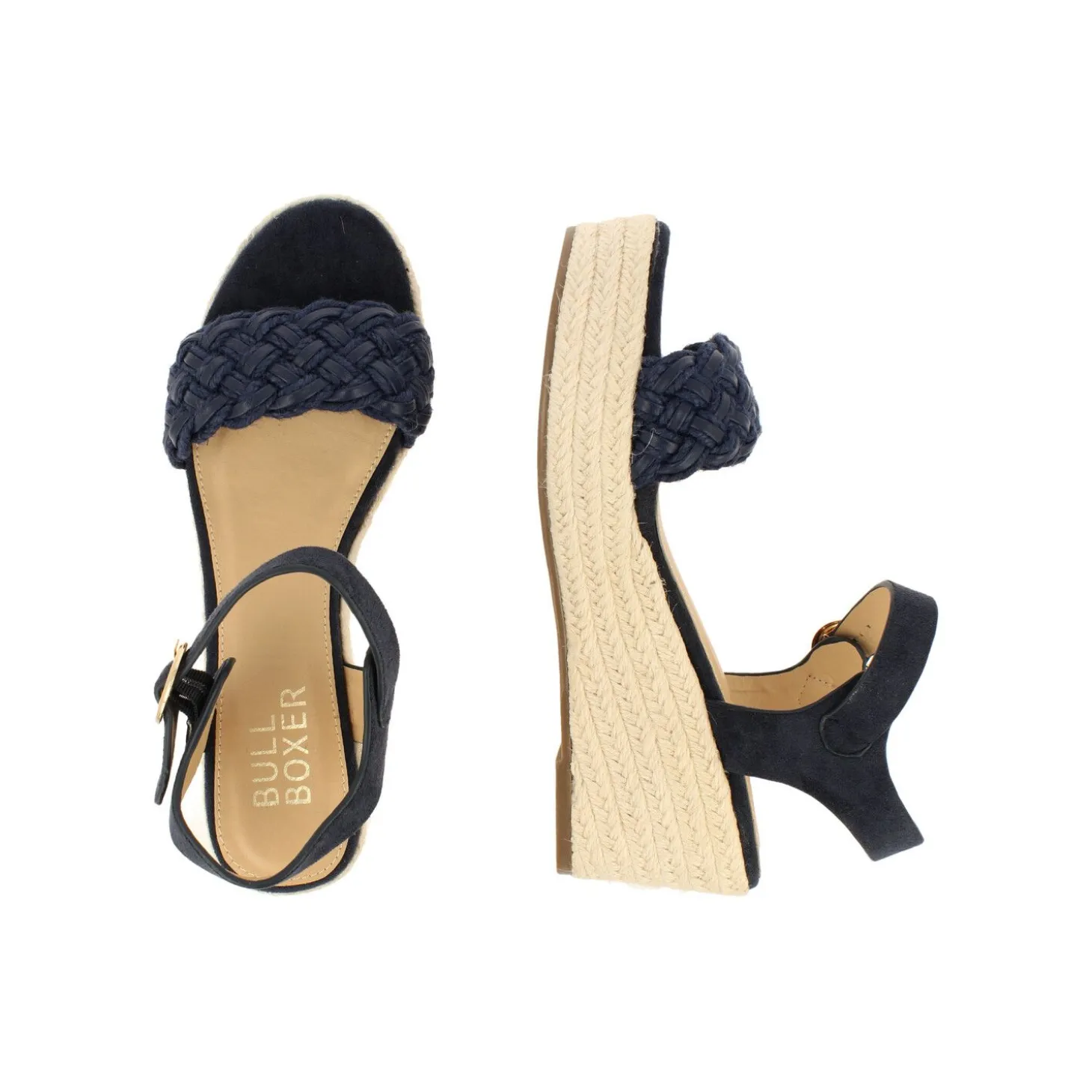 Women Bullboxer Wedge Pumps*Wedge Sandal Navy 268011F2T_Midntd